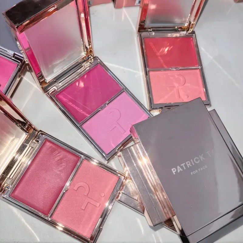 Rare Beauty Makeup Highlighter - Patrick Matte Two Color Powder Blusher
