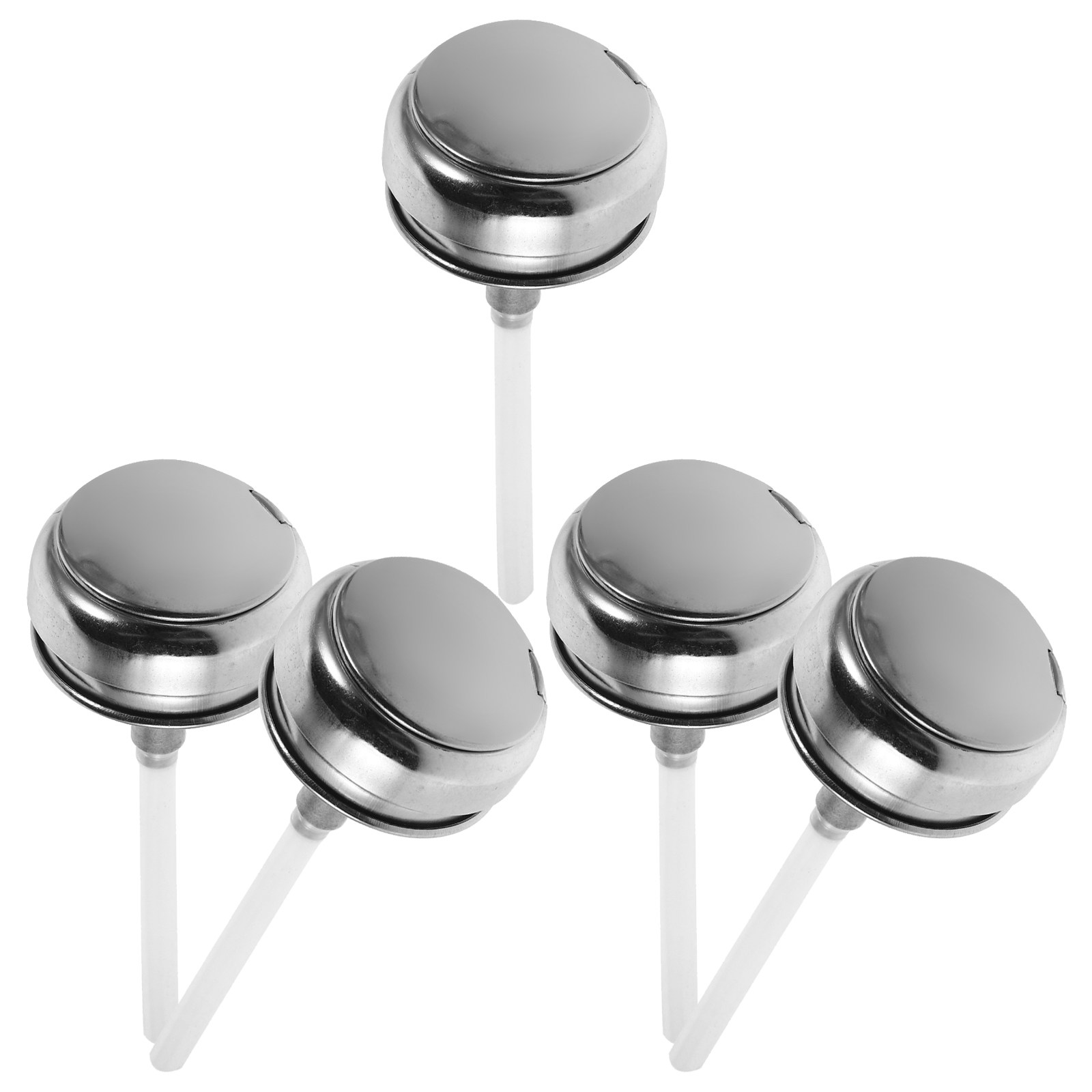 Beauty Lab Makeup - 5Pcs Stainless Steel Aluminum Push Down