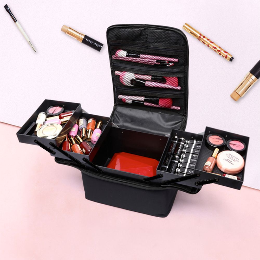 Luxury Waterproof Cosmetic Cas - Beauty Makeup Kit Box ulasan dan harga
