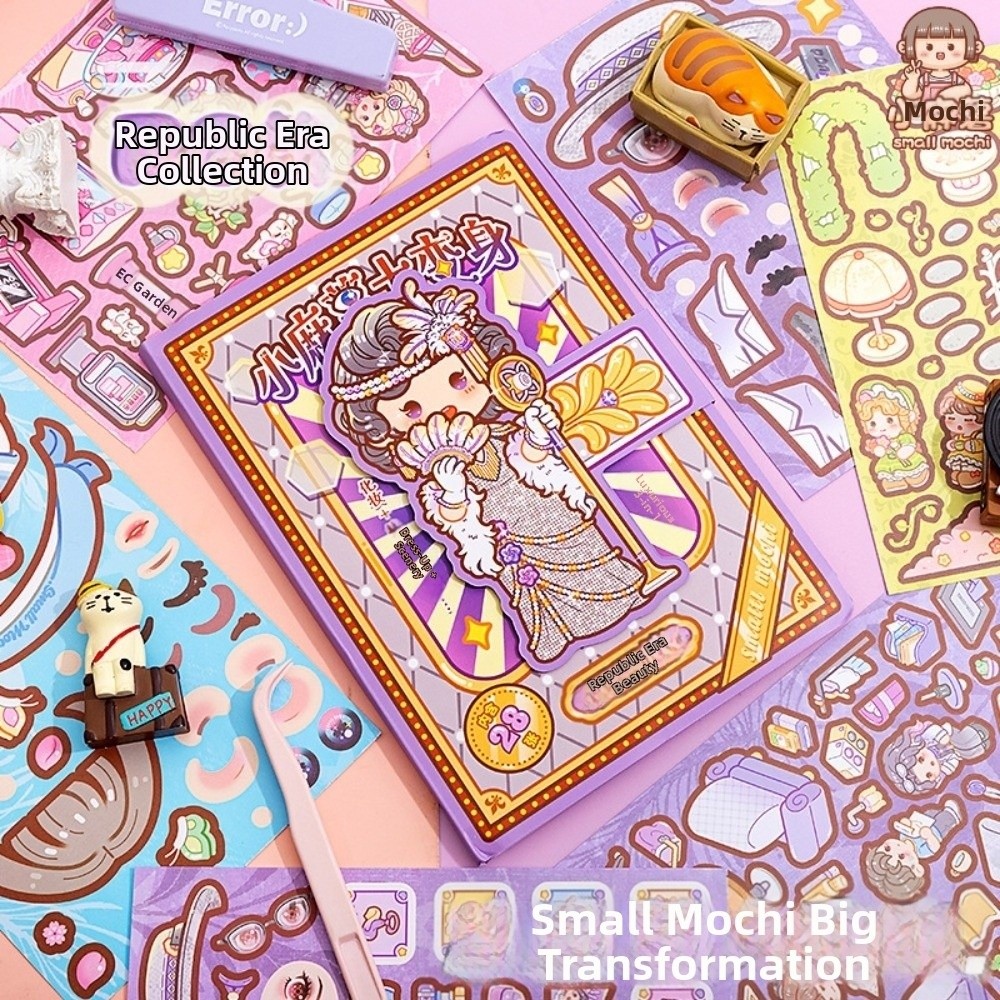 28 Sheets Cartoon Dress-up Sti - Beauty Makeup Design ulasan dan harga