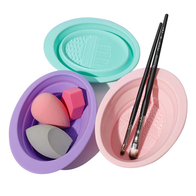 Folding Powder Puff Cleaning B - Beauty Makeup Brands ulasan dan harga