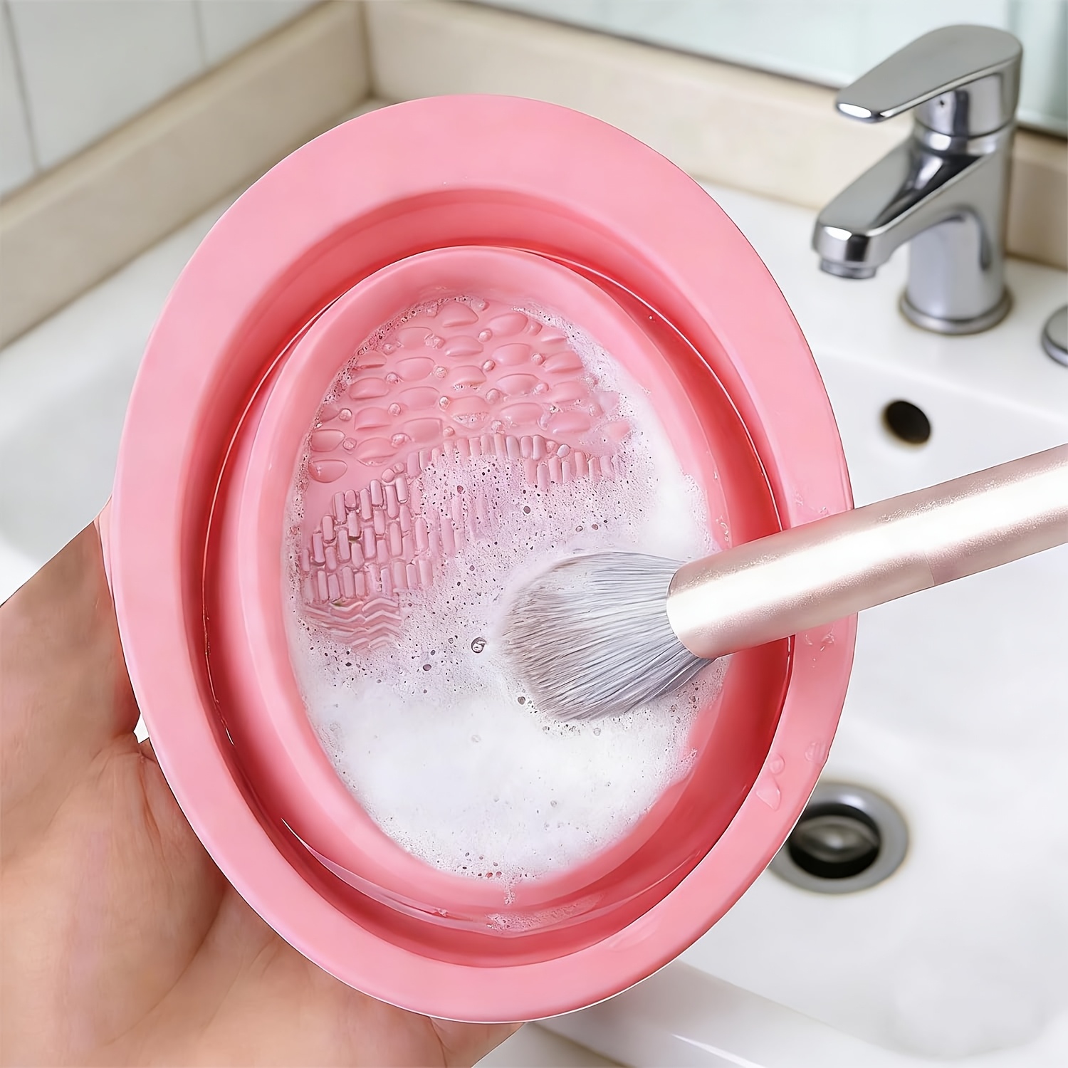 Foldable Silicone Makeup Brush - Beauty Makeup Brands ulasan dan harga