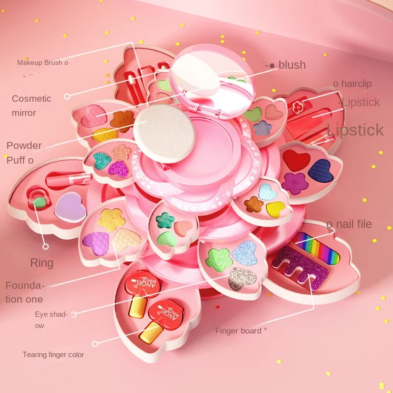 Makeup Box Rotating Opening Co - Beauty Makeup For Kids ulasan dan harga