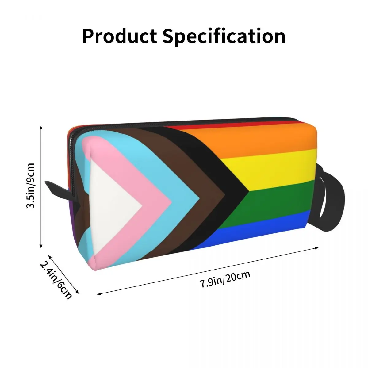 Progress Pride Flag Makeup Bag - Beauty Makeup Kit Box ulasan dan harga