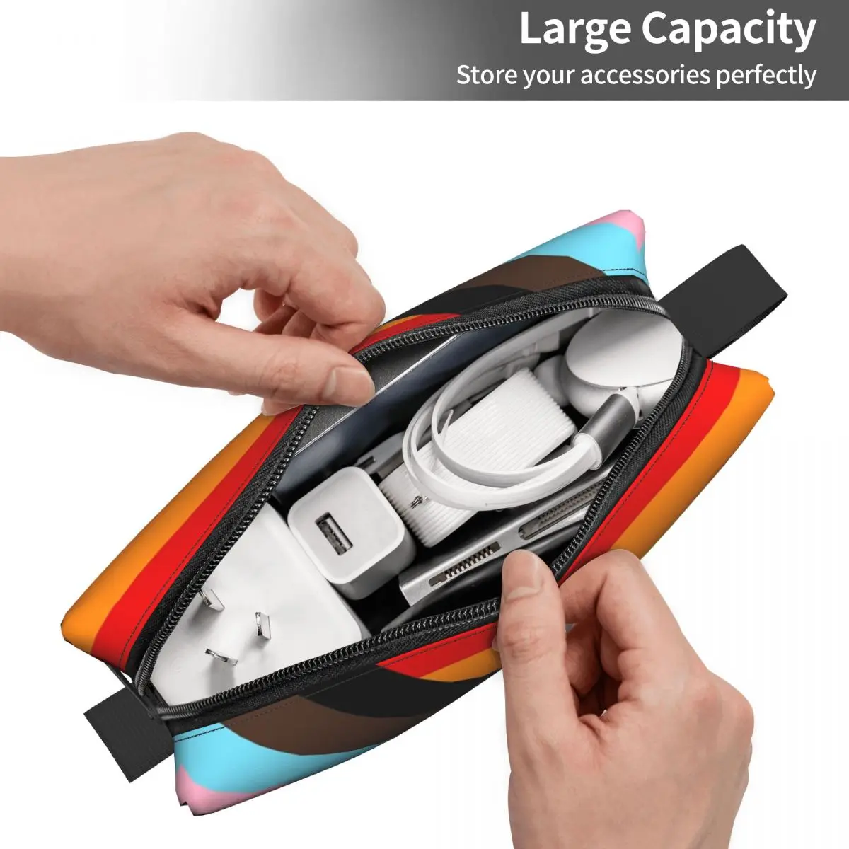 Progress Pride Flag Makeup Bag - Beauty Makeup Kit Box ulasan dan harga