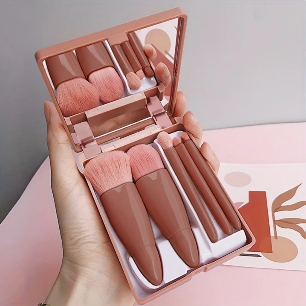 5Pcs Portable Cosmetic Brush S - Beauty Makeup Kit Box ulasan dan harga