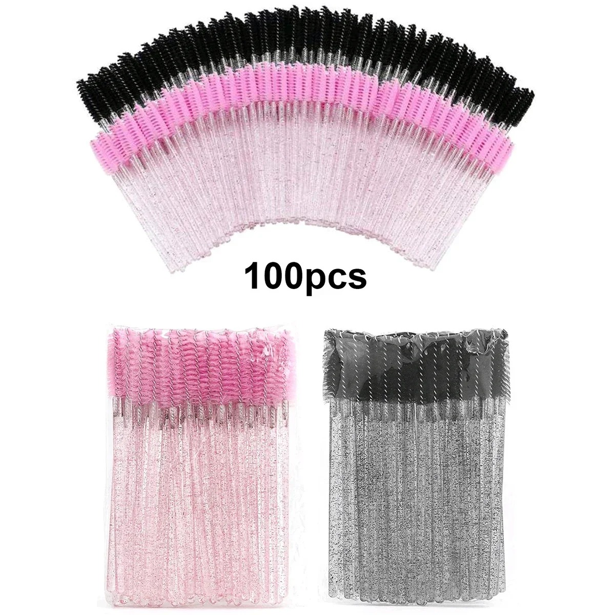 100pcs Disposable Eyelash Brus - Beauty Makeup Brands ulasan dan harga