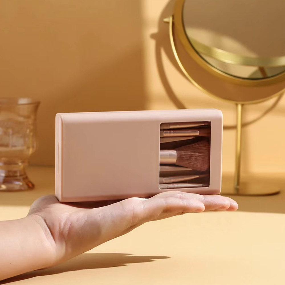 5pcs Cosmetic Brush Kit With M - Beauty Makeup Case ulasan dan harga