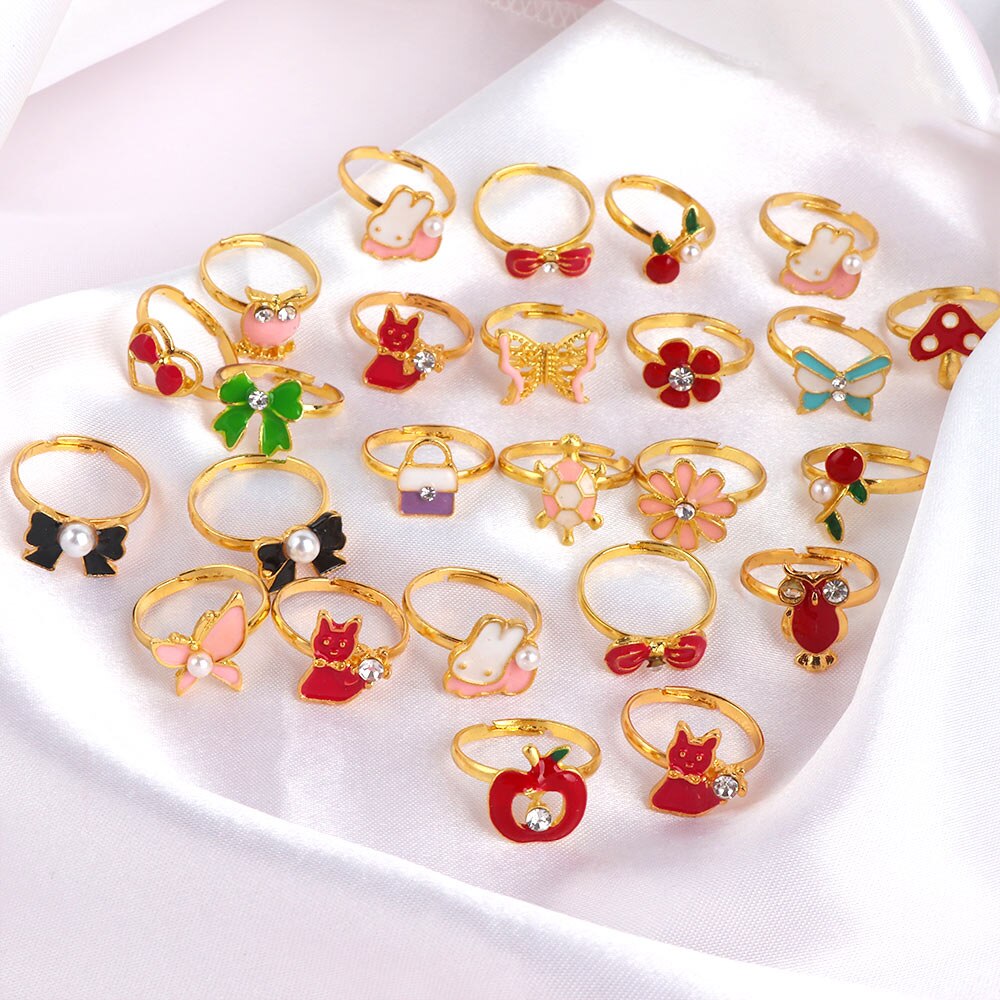 Cute Adjustable Rings for Chil - Beauty Makeup For Kids ulasan dan harga