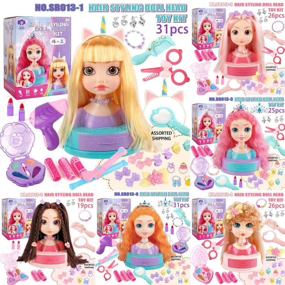 Hair Styling Doll Head Makeup  - Beauty Makeup For Kids ulasan dan harga
