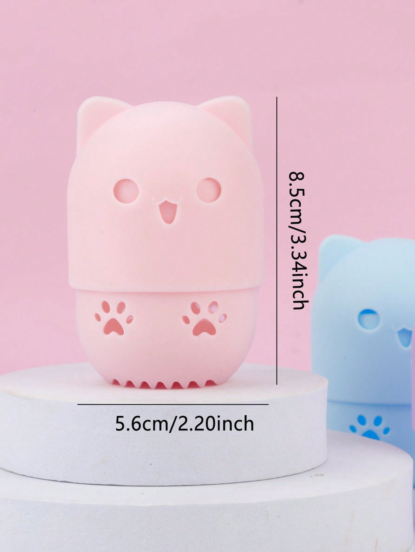 Cute Cat‑Shaped Silicone Makeu - Beauty Makeup Case ulasan dan harga