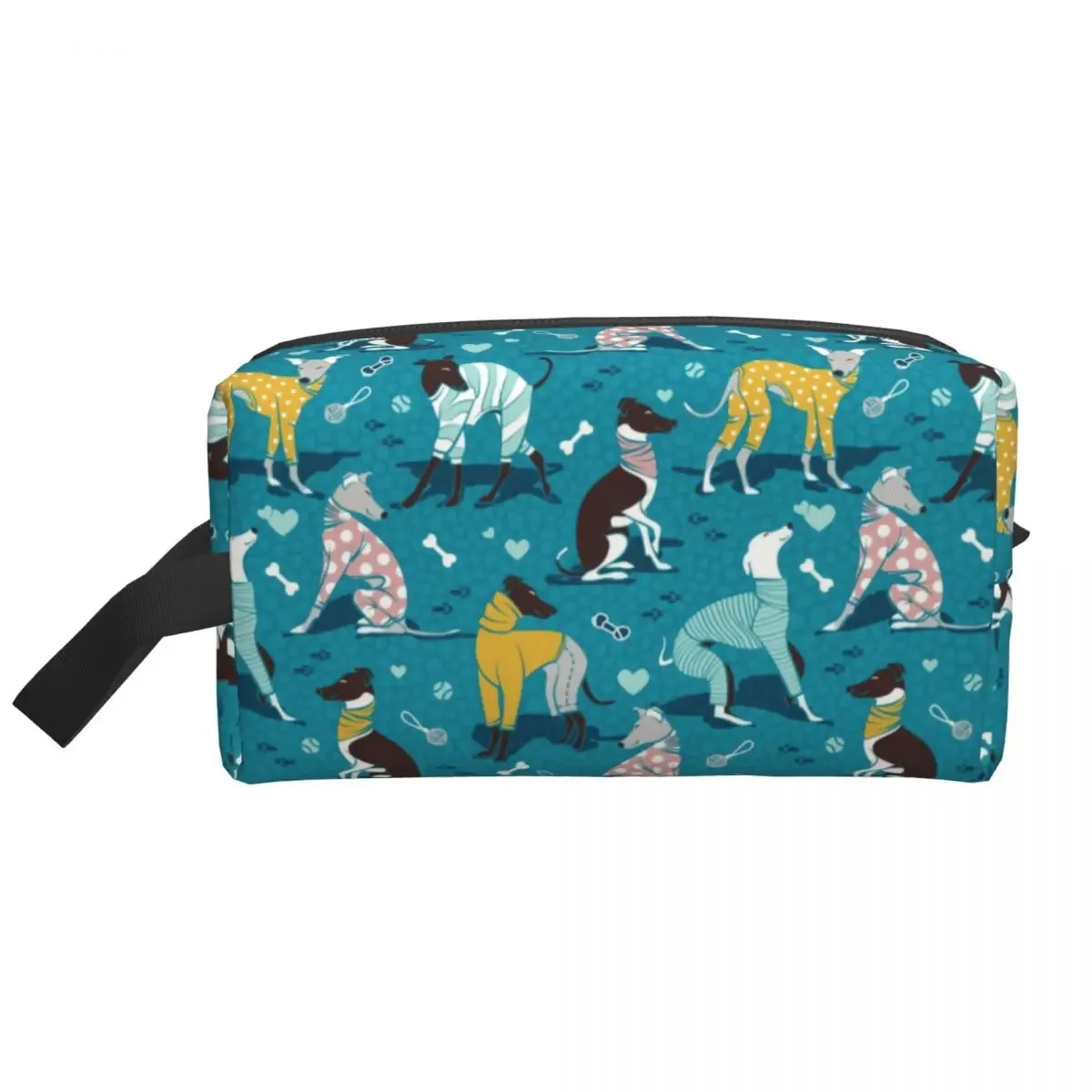 Travel Cute Greyhounds Dog Toi - Beauty Makeup Kit Box ulasan dan harga