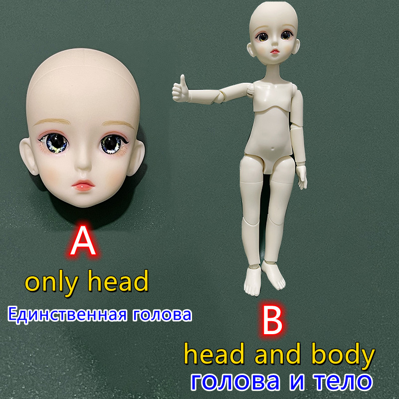 Makeup Doll Head 30CM DOLL 1/6 - Beauty Makeup For Kids ulasan dan harga